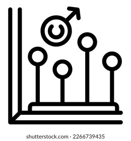 Rahmenvektor für Copyright-Daten. Menschliches Team. Diagrammtrend