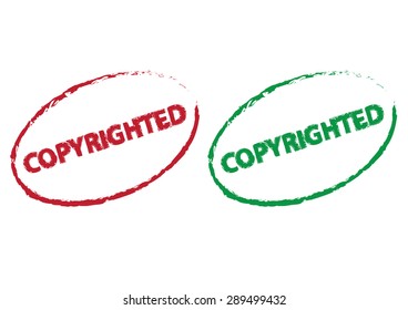 copyright grunge effect. vector illustration