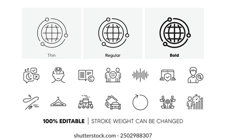 Copyright, Home charging and Teamwork line icons. Pack of Search people, Business statistics, Sleep icon. Fishing rod, Laptop insurance, Loop pictogram. Boxes pallet, Ethics, Cloakroom. Vector