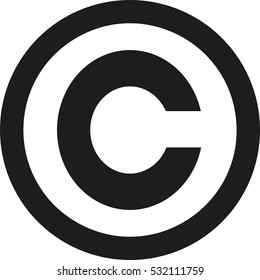 Copyright Symbol Copyright Logo Icon Sign Stock Vector (Royalty Free ...