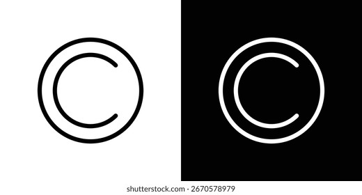 colección de ícono de Derechos de autor. Diseño web, App.