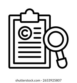 Elemento de icono de Derechos de autor para el diseño