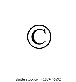 Copyright Icon for Graphic Design Projects