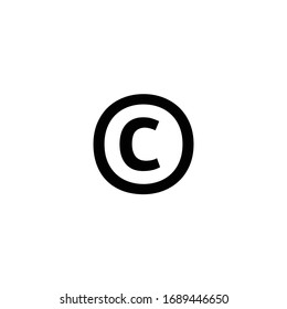 Icono de derechos de autor para proyectos de diseño gráfico