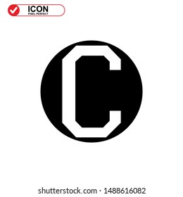 copyright icon isolated sign symbol vector illustration - high quality black style vector icons
