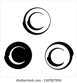 Copyright Icon, Copyright Letter C Symbol Vector Art Illustration