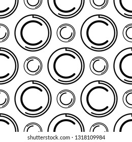Icono de derechos de autor Patrón sin problemas, letra de copyright Ilustración de imágenes vectoriales de símbolo C
