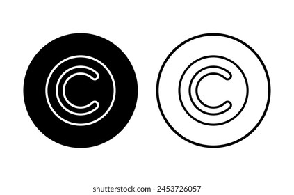 Conjunto de iconos de Derechos de autor. Símbolos de Derechos de autor