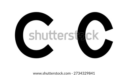 Copyright icon symbol for apps and websites. copyright sign and symbol