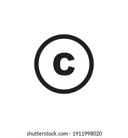 Copyright Icon Symbol Sign Vector