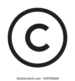 copyright icon- vector illustration