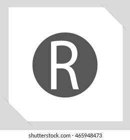 copyright icon- vector illustration