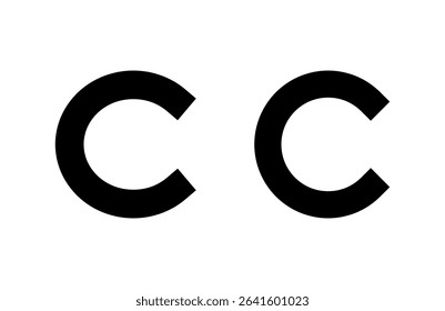 Copyright icon vector illustration. copyright sign and symbol