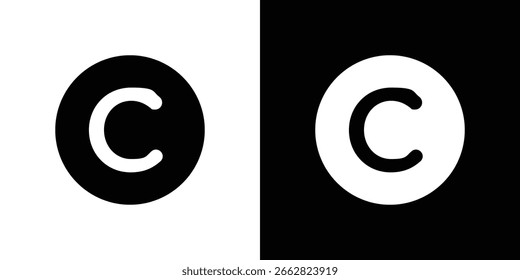 Ícone de direitos autorais Gráficos escalonáveis por vetor