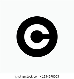 Copyright Icon - Vector, Sign and Symbol for Design, Presentation, Website or Apps Elements.