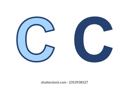 Copyright icon vector. copyright sign and symbol