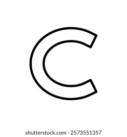 Copyright icon vector. copyright sign and symbol