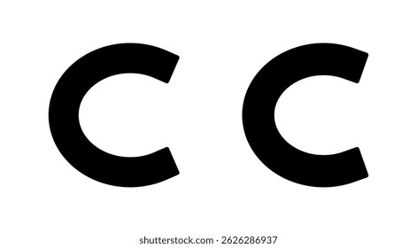 Copyright icon vector. copyright sign and symbol