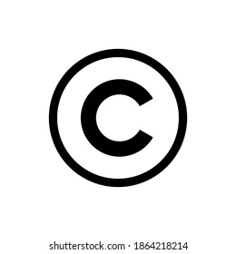 Copyright icon vector. copyright symbols