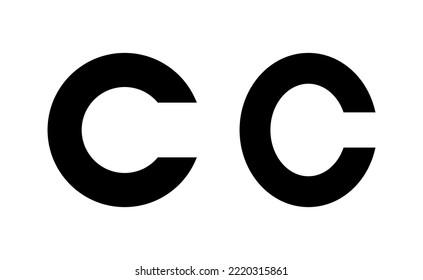 Copyright icon vector for web and mobile app. copyright sign and symbol