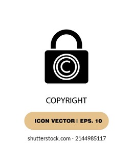 símbolos de derechos de autor elementos vectores para web infográfica