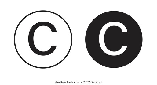 Derechos de autor de Vector con trazo editable y versiones planas