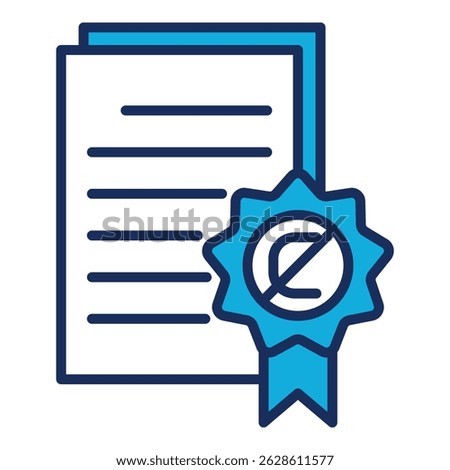 Copyright Infringement Icon Element For Design