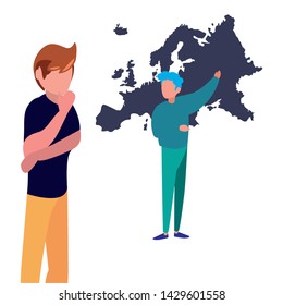 copyright of intellectual people icon vector illustration