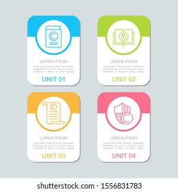 Copyright And Intellectual Property Icon Infographic Concept.