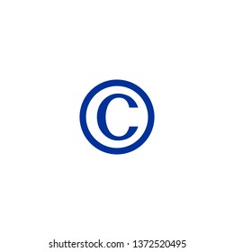 Copyright Isolated on white background emoji, emoticon