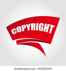 Copyright labels banners
