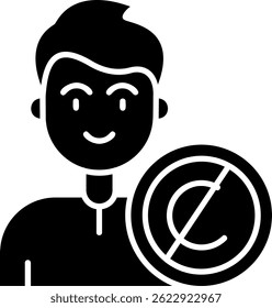 Design de ícone de vetor de linha de direitos autorais