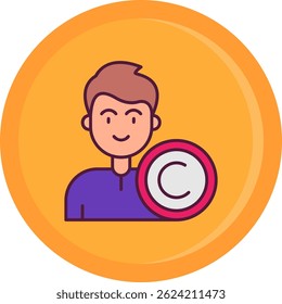 Copyright Line vector Icon Design