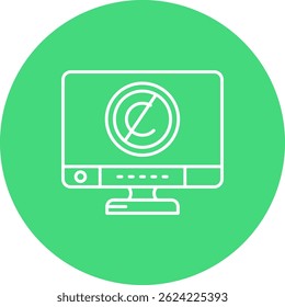 Copyright Line, Vektordesign des Symbols