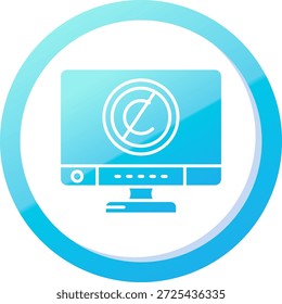 Línea de Derechos de autor Vector Icon Design