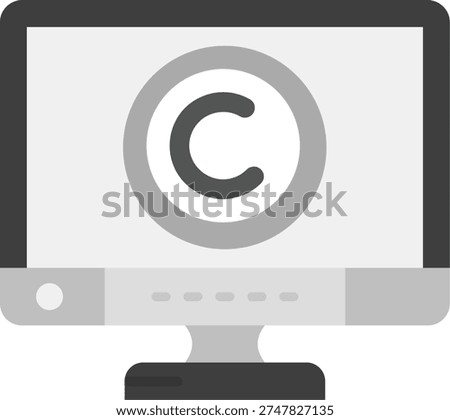 Copyright Line vector Icon Design