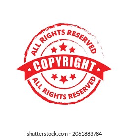 Copyright Logo Symbol Red Color 