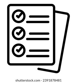 Copyright paper icon outline vector. Law property. Legal protection