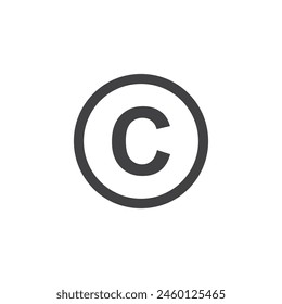 Copyright Protection Icon Set. Trademark and copyright vector symbols. Signs for reserved rights.