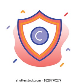 
Protección de derechos de autor, derechos de autor, protección, seguridad, iconos vectoriales completamente editables

