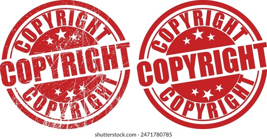Copyright reto stamp, seal vector design