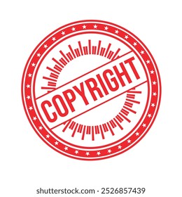 Copyright Rubber stamp design Vector 