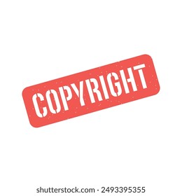 Copyright Rubber Stamp, Copyright Grunge Sign