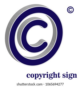 copyright sign vector