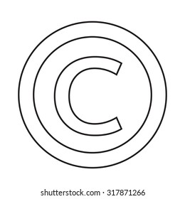 copyright symbol icon
