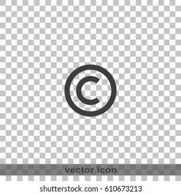 Copyright symbol icon.