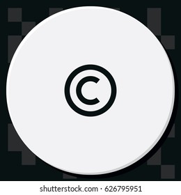 Copyright symbol icon.