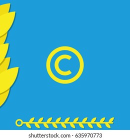 Copyright symbol icon.