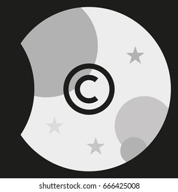 Copyright symbol icon.