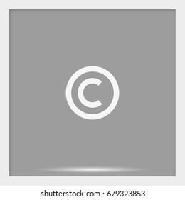 Copyright symbol icon.